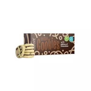 COCOA COOKIES (130 GR) WITH PIECES OF CHOCOLATE