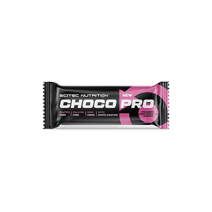 CHOCO PRO (50 GRAMM) STRAWBERRY WHITE CHOCOLATE